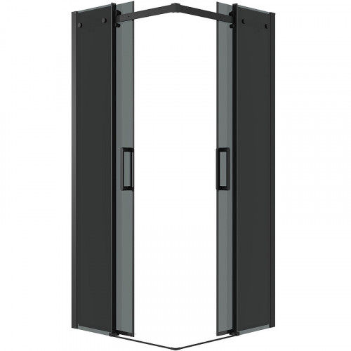Душевой уголок Grossman Classic 90х90 300.K33.04.9090.21.10 профиль Черный матовый стекло тонированное