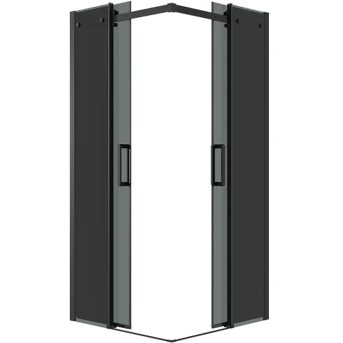 Душевой уголок Grossman Classic 90х90 300.K33.04.9090.21.10 профиль Черный матовый стекло тонированное