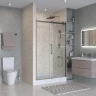Душевая дверь BelBagno Marino 2 110 MARINO-2-BF-1-110-C-GM профиль Оружейная сталь стекло прозрачное