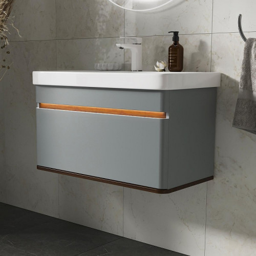 Тумба под раковину Equil Elegante 80 tpELGNT80.1Y (9595)-24.26 подвесная цвет Мэйджик Дуб голиано