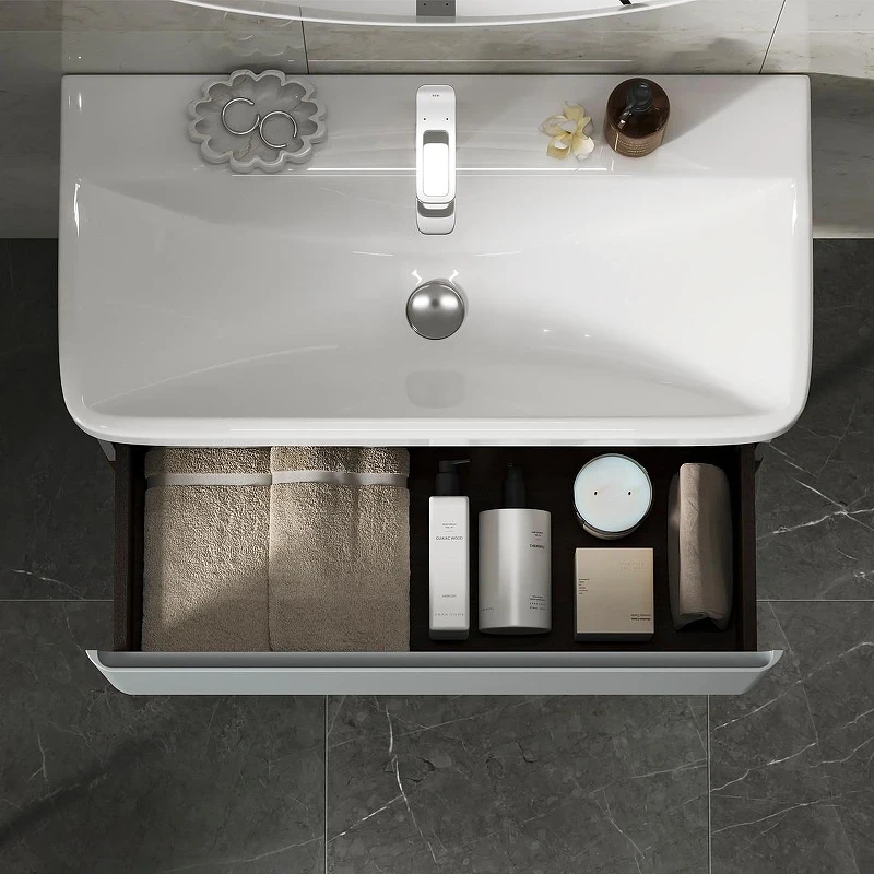 Тумба под раковину Equil Elegante 80 tpELGNT80.1Y (9595)-24.26 подвесная цвет Мэйджик Дуб голиано