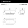 Ванна из искусственного камня Whitecross Tawna 180x80 0218.180080.200BP цвет Белый матовый