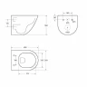 Комплект унитаза BelBagno Amanda BB051CHR+BB051SC с инсталляцией Berges Atom 410 040340 с сиденьем Микролифт и Черной матовой клавишей смыва фаянс подвесной
