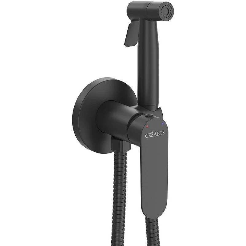 Гигиенический душ со смесителем Cezares Stylus STYLUS-DIF-NOP Черный матовый нержавеющая сталь встраиваемый