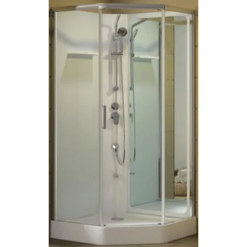 Душевая дверь для кабины Aquanet Passion P 2.0 №1/4 263879 профиль Серебро стекло прозрачное