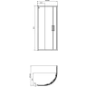 Душевой уголок Ideal Standard Connect 2 90х90 K9251EO профиль Bright Silver / Блестящий серебристый стекло прозрачное