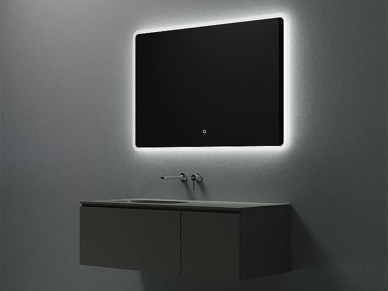Зеркало Uni-Flow Mirror 100 M-647 с подсветкой с сенсорным выключателем и подогревом