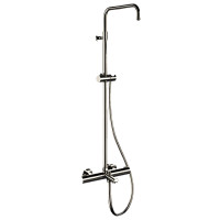 Душевая система Remer Elegance EQ34ASSDXV с термостатом цвет Сталь