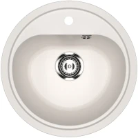 Кухонная мойка Ulgran Classic U-700-331 Белая искусственный камень (литьевой мрамор) встраиваемый