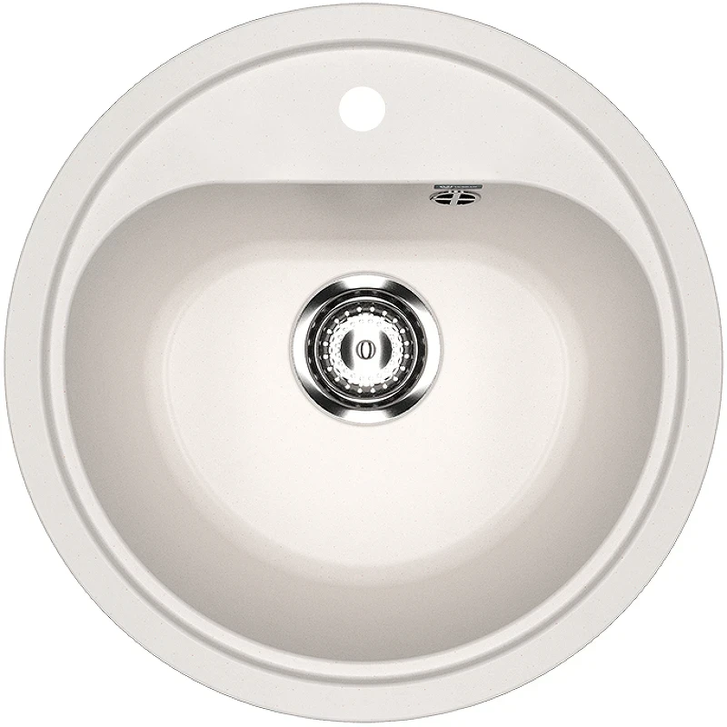 Кухонная мойка Ulgran Classic U-700-331 Белая искусственный камень (литьевой мрамор) встраиваемый