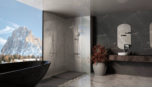 Душевая система Vincea Rondo VSFS-1R1CH Хром латунь на стену