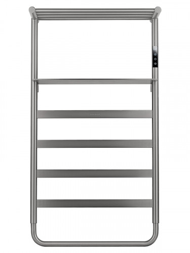 Электрический полотенцесушитель Wonzon & Woghand Düsseldorf 47,5х86,2 WW-A208-BR с полкой цвет Брашированный никель