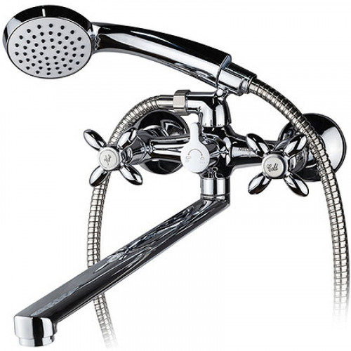 Смеситель для ванны Melodia della vita Retro MDV32341 универсальный Хром латунь на стену