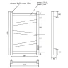 Электрический полотенцесушитель Point Феникс PN15856B П5 500x600 диммер справа Черный