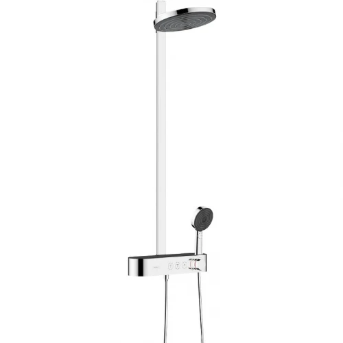Душевая система Hansgrohe Pulsify S Showerpipe 260 2jet 24240000 с термостатом Хром латунь на стену