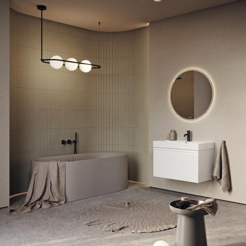 Тумба под раковину Aqwella Pure 100 PUR0110WM подвесная Белая матовая