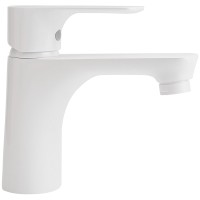 Смеситель для раковины Orange Aristo M19-021w Белый глянец на столешницу