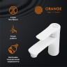 Смеситель для раковины Orange Aristo M19-021w Белый глянец на столешницу