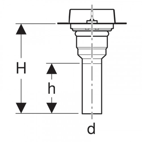 Корпус душевого лотка Geberit CleanLine UniFlex 154.153.00.1 с выпуском D50