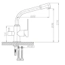 Смеситель для кухни ZorG Sanitary ZR319YF-33 Хром