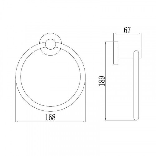 Кольцо для полотенец Savol S-005660C цвет Золото матовое