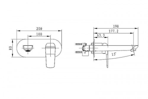 Смеситель для раковины Excellent Clever ARAC.4115CR Хром