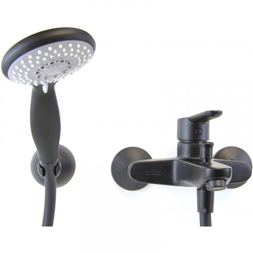 Смеситель для ванны Webert Sax Evolution SE850101560 Черный матовый на стену