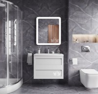Зеркало Art&amp;Max Latina AM-Lat-750-800-DS-F с подсветкой с сенсорным выключателем стекло