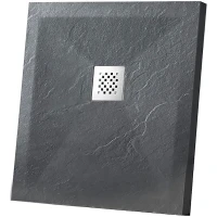 Душевой поддон из искусственного камня Vincea 90x90 VST-4SR9090A Антрацит