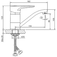 Смеситель для раковины Haiba HB4568-2