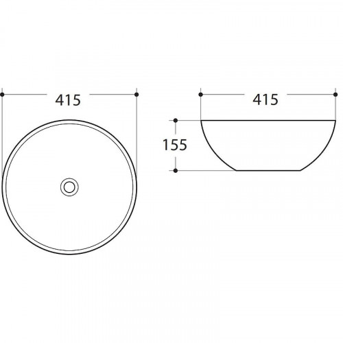 Раковина-чаша Art&amp;Max 42 AM-104-MB Черная матовая