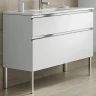 Тумба с раковиной SanVit Стрит-2 100 kstreet2100 в цвете Ral Белый глянец МДФ / ЛДСП