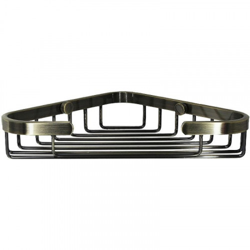 Полка корзина WasserKRAFT K-733LIGHT BRONZE угловая Светлая бронза