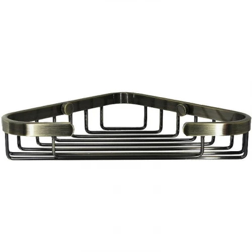 Полка корзина WasserKRAFT K-733LIGHT BRONZE угловая Светлая бронза