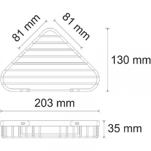 Полка корзина WasserKRAFT K-733LIGHT BRONZE угловая Светлая бронза