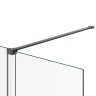 Душевая перегородка Vincea Walk in WSL 120 VSW-1WSL120CGGM профиль цвет Вороненая сталь стекло тонированное