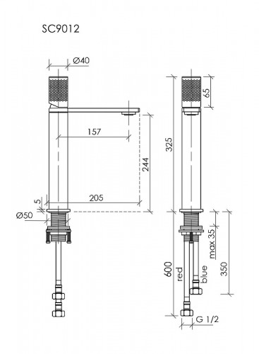 Смеситель для раковины Sancos Nexus SC9012BN цвет Никель брашированный
