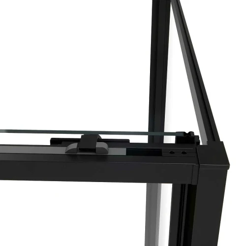 Душевой уголок Vincea Slim Soft 150x90 VSR-1SS9015CLB профиль Черный стекло прозрачное