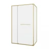 Душевой уголок Black&White S1180-1290G 120x90 11801290G профиль брашированное золото стекло прозрачное