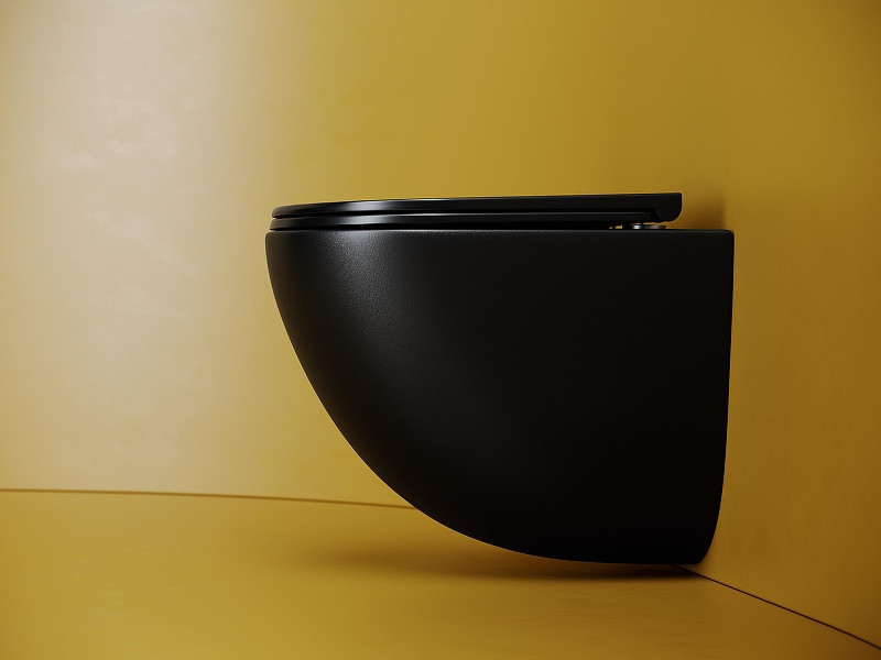 Унитаз с инсталляцией DIWO Ceramicanova Vogue CN4008TMB + DIWO 4501 с сиденьем Микролифт с клавишей смыва цвет Глянцевый белый