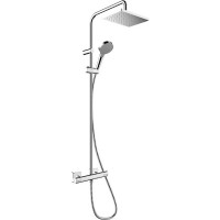 Душевая система Hansgrohe Vernis Shape Showerpipe 26286000 с термостатом Хром латунь на стену