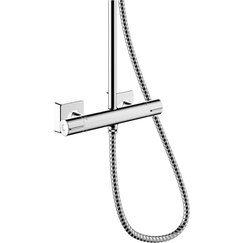Душевая система Hansgrohe Vernis Shape Showerpipe 26286000 с термостатом Хром латунь на стену