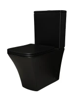 Унитаз компакт Gid Cuadrado Tn2184Bm 62252Y цвет Черный матовый с бачком и сиденьем Микролифт