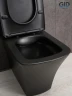 Унитаз компакт Gid Cuadrado Tn2184Bm 62252Y цвет Черный матовый с бачком и сиденьем Микролифт