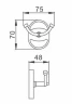 Двойной крючок Frap F19 F1905-2 Хром