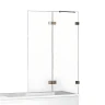 Шторка для ванны New Trendy AVEXA Gunmetal brushed x100 EXK-3522