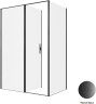 Душевой уголок Allen Brau Priority 140x90 3.31036.BBA+3.31045.BBA цвет профиля Черный браш стекло прозрачное