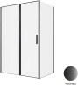 Душевой уголок Allen Brau Priority 140x90 3.31036.BBA+3.31045.BBA цвет профиля Черный браш стекло прозрачное