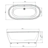 Акриловая ванна Aima Design Tondo 174x80 01тон17480 без гидромассажа