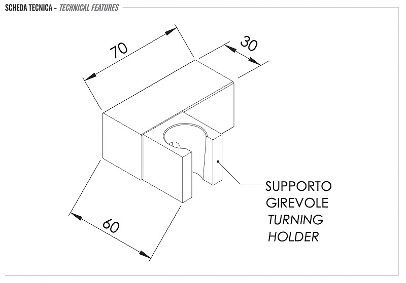 Держатель ручного душа Remer 339SSBG цвет Золото брашированное